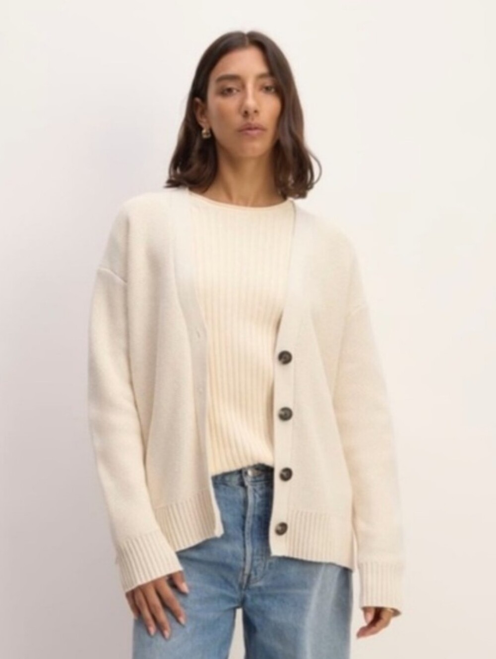 Everlane 100% Organic Cotton Cardigan